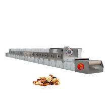 Tunnel Indusrtial Automatic Microwave Almond Roasting Nut Drying Sterilizing Machine